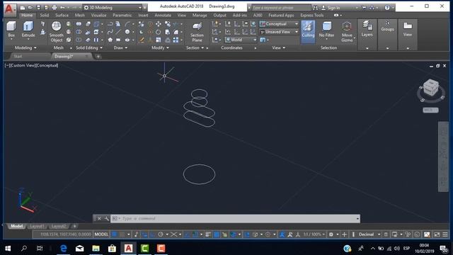 CURSO AUTOCAD 2018 - SESIÓN06 3D смотреть онлайн