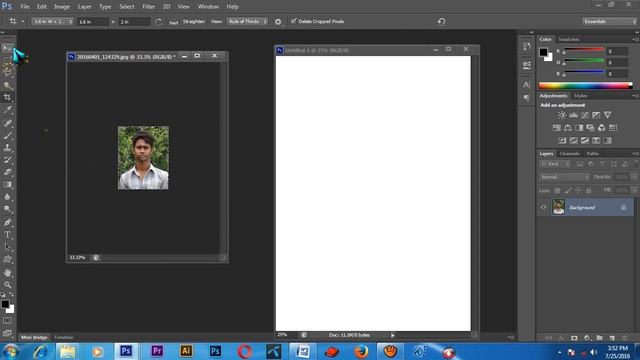 How to make passport size Photo in Photoshop Cs6/7 смотреть онлайн