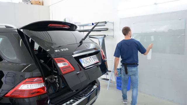 Window tinting Mercedes Benz ML350 смотреть онлайн