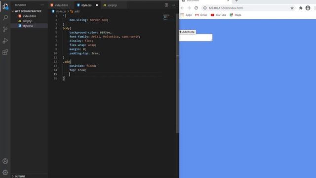 Build an amazing Stucky note App Using HTML, CSS and JavaScript Part1 смотреть онлайн