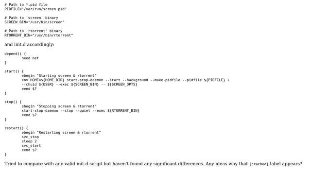 DevOps & SysAdmins: "Crashed" for init script смотреть онлайн