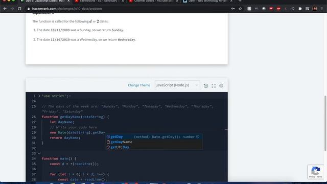 Day 6: Javascript Dates - HACKERRANK - 10 Days of JavaScript смотреть онлайн