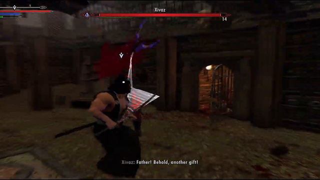 Skyrim Mod: Ravengate Boss Fight | Xivaz, The Face Of Endings (Finale)