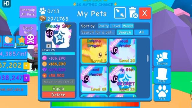 (Mythical Secret?) I Hatched The New Spring Egg Overnight And GOT THIS!(Paul's Bubble gum Simulator смотреть онлайн