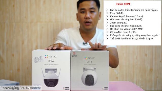Camera Ezviz ngoài trời xoay 360 C8C C8W C8PF nên chọn mẩu nào? смотреть онлайн