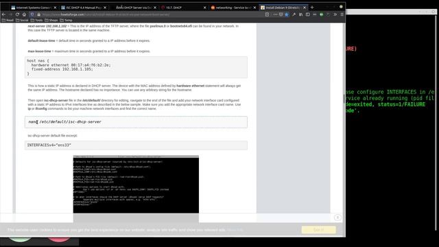 ติดตั้ง DHCP Server บน Debian 10 Buster смотреть онлайн