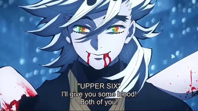 Douma in anime Kimetsu no yaiba 11 episode HD смотреть онлайн