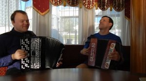 «Стук монотонный колёс» Играют и поют: Павел Сивков (баян) и Владимир Кузнецов (гармонь) Дуэт