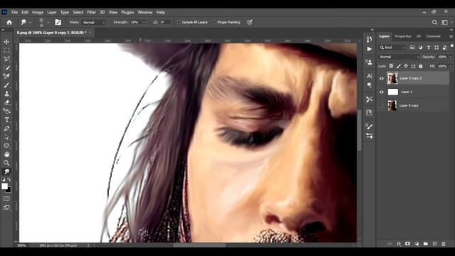 Oil painting Effect in photoshop _ Digital Art смотреть онлайн