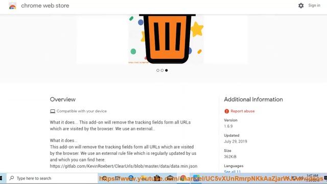 Delete tracking information from URLs w/ ClearURLs смотреть онлайн