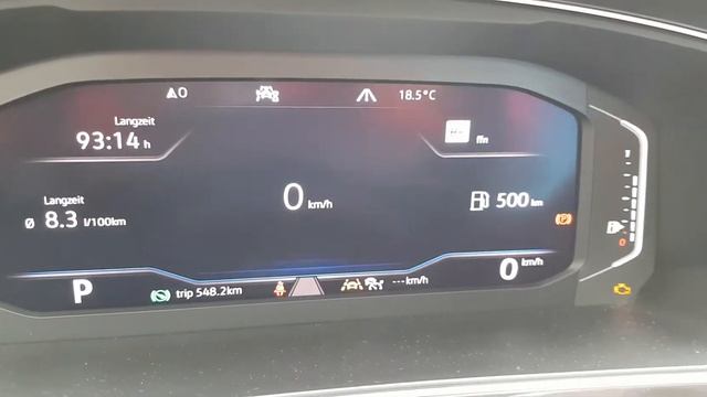 Kontrollleuchten im Cockpit VW Tiguan Automatik смотреть онлайн