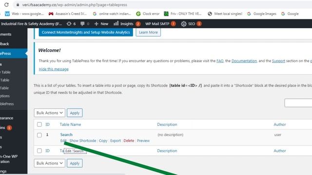 TablePress plugin (WordPress) смотреть онлайн