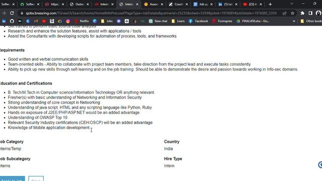 20 Jobs & Internships hiring : Batch 2019/20/21/22/23/24 смотреть онлайн