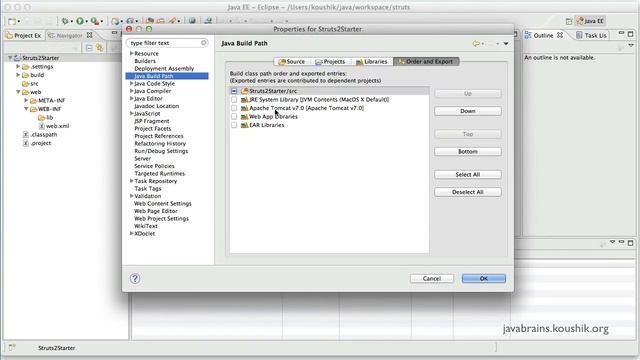Struts 2 Tutorial 03 - Setting Up смотреть онлайн