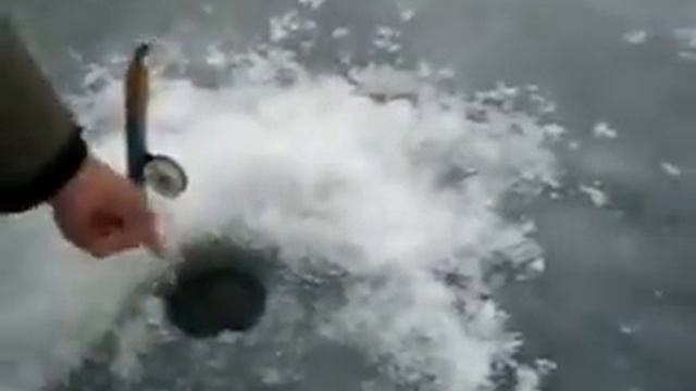 Зимняя рыбалка. Усманский р-он, Медовский пруд. смотреть онлайн