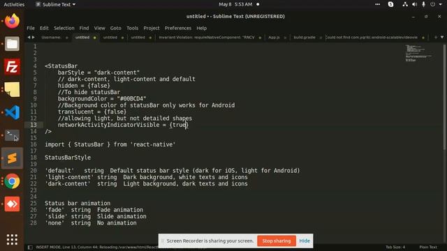 React Native Status Bar - What is it? смотреть онлайн