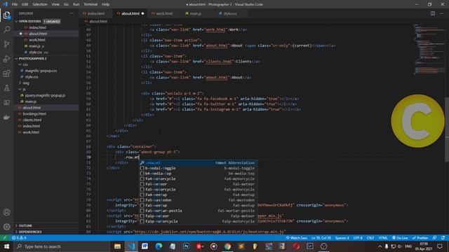 Photographers Website PART 2 using BOOTSTRAP 4 - HTML, CSS, and JavaScript - Code Therapy смотреть онлайн