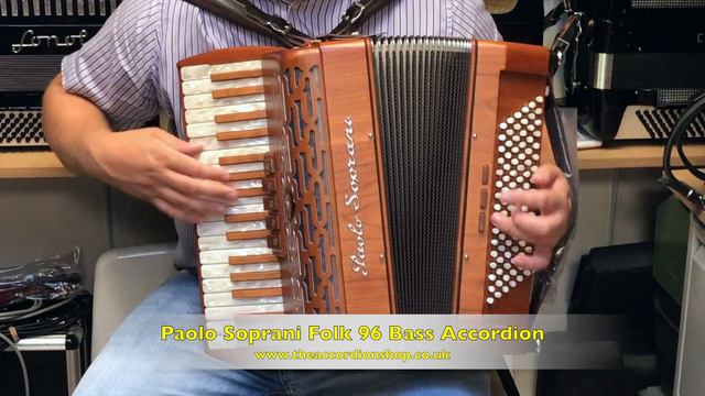 Paolo Soprani Folk 96 Bass Accordion