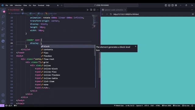Spinner Loader Screen Animation using HTML and CSS. смотреть онлайн