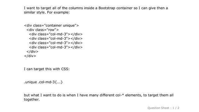 CSS : Bootstrap CSS classes wildcard смотреть онлайн