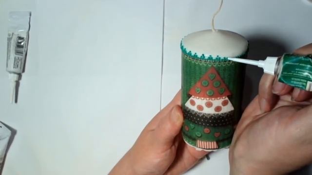 декупаж и роспись новогодней свечи смотреть онлайн