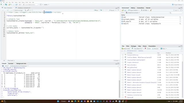 Scheduling Tasks and Database Connections in R смотреть онлайн