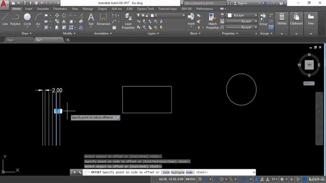 AUTODESK AUTOCAD CIVIL ENGINEERING SOFTWARE 24. Offset Command смотреть онлайн