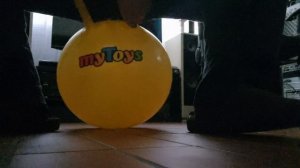 Inflating and bounce to pop space hopper