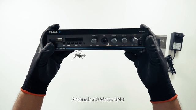 Amplificador Frahm Slim 1000 G5 40W Para Som Ambiente - Unboxing смотреть онлайн