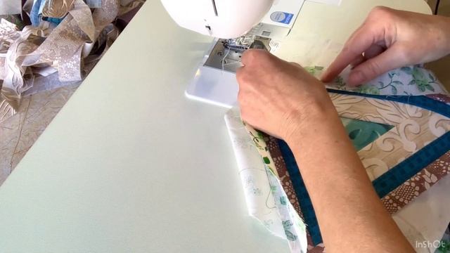 Easy Patchwork Block. Sewing from Strips of Fabric. For Beginners. Patchwork Quilt. смотреть онлайн