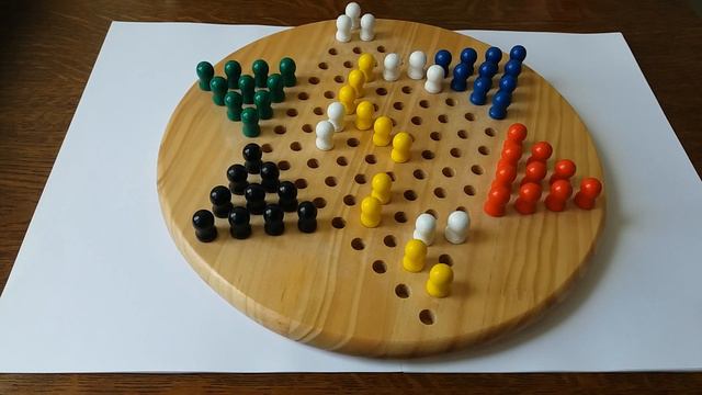 Chinese checkers game - game ' THE PEARL ' shape 4 vs ' SIDE 1 ' смотреть онлайн