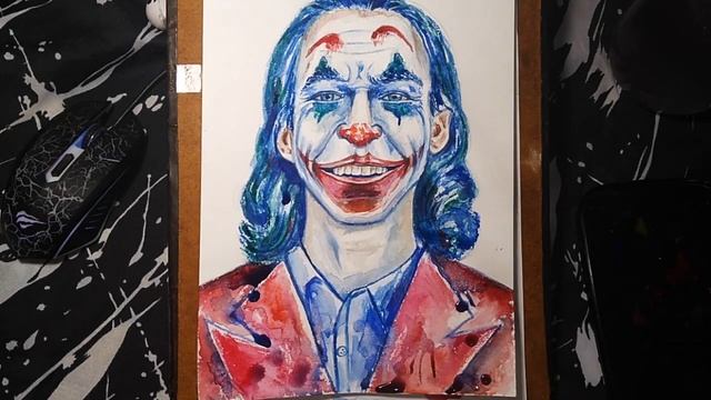 Рисую Джокера акварелью/Speedpaint Joker смотреть онлайн