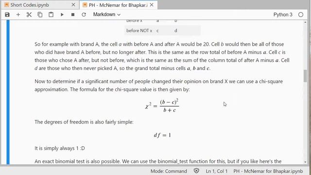 Python - Bhapkar post-hoc test with McNemar смотреть онлайн