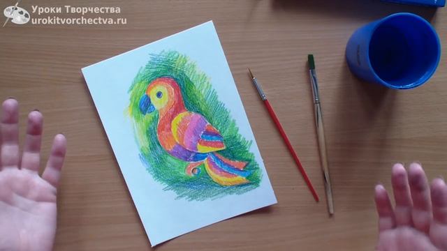 Техники работы с акварельными карандашами. Ч1. смотреть онлайн