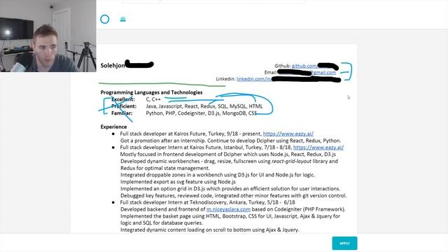 4 DIFFERENT SOFTWARE DEVELOPER RESUMES смотреть онлайн