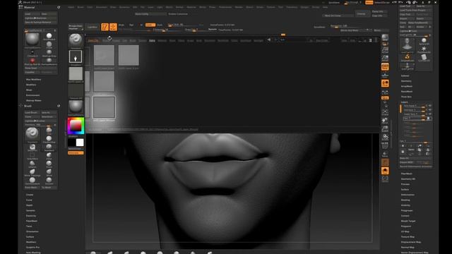 How to detail skin in zbrush tutorial for BEGINNERS!(using texture xyz alpha) смотреть онлайн