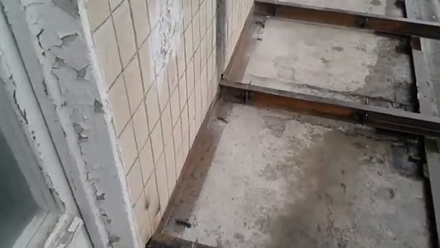 Балкон с выносом по плите 1ч. смотреть онлайн