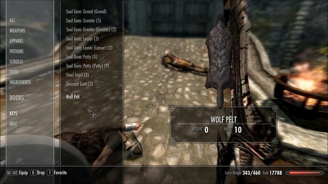 Skyrim Mods #32 - Weightless Pelts, Hides and Firewood (HD)