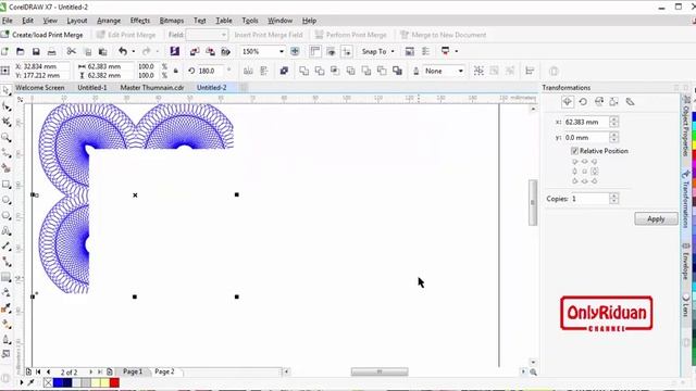 Cara Membuat Frame Sertifikat Dengan CorelDRAW Part 1 смотреть онлайн