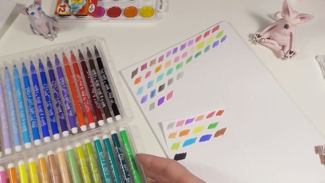 Арт-материалы для художников из Fix Price (Фикс прайс). Акварель, маркеры и цветные карандаши смотреть онлайн