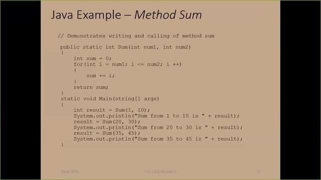 CSE1321 Lecture 14 Methods and Parameter Passing Discussion Started смотреть онлайн