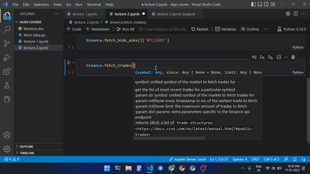 fetch crypto OHLCV historical CHART data with ccxt in python part-3 смотреть онлайн