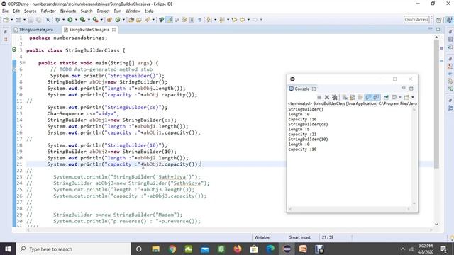 JAVA 7.8 | STRING BUILDER CLASS | NUMBERS AND STRINGS | JAVA TUTORIOLS смотреть онлайн