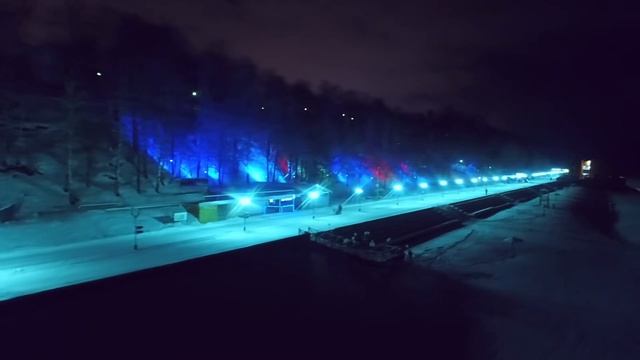 Московская набережная города Чебоксары смотреть онлайн