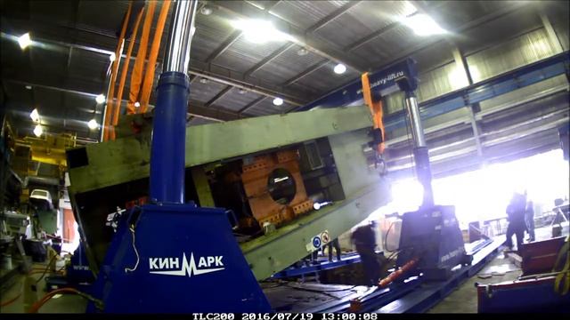 Кантовка, разворот и погрузка пресса смотреть онлайн