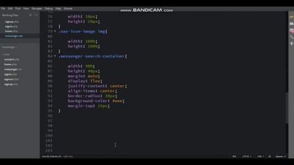 How to make Social Messenger Website using HTML CSS PHP MYSQLI JQUERY & AJAX Part -4 || Messenger
