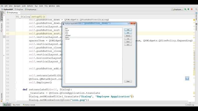 PyQt5 Making Employee Application with QListWidget смотреть онлайн