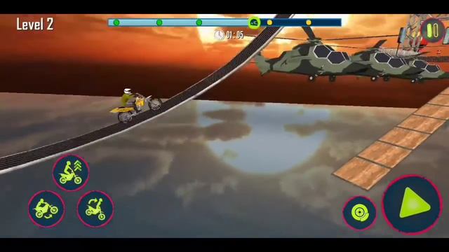 Bike Stunt Race Master 3d Racing - Free Games Gameplay Walkthrough | apk | Mobile Game смотреть онлайн