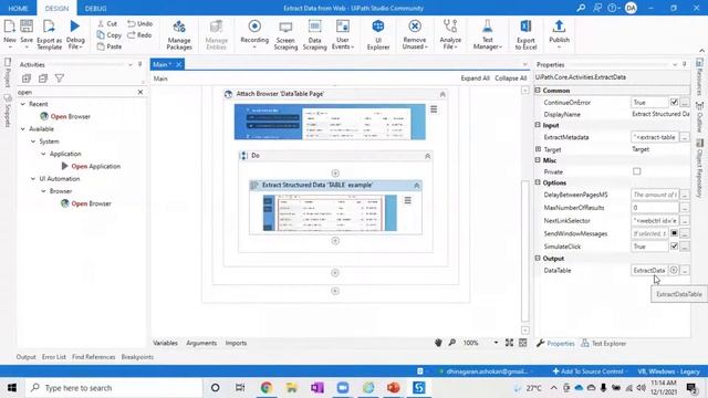 UiPath - Extract Data from Web multiple page смотреть онлайн