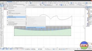 ARCHICAD-КАК ПОДРЕЗАТЬ НАВЕСНУЮ СТЕНУ ПО КОНТУРУ by Айхан Нагиев